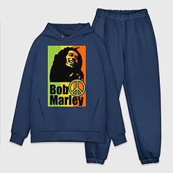 Мужской костюм оверсайз Bob Marley: Jamaica, цвет: тёмно-синий