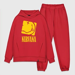 Мужской костюм оверсайз Nirvana Cube, цвет: красный