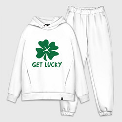 Мужской костюм оверсайз Get lucky, цвет: белый