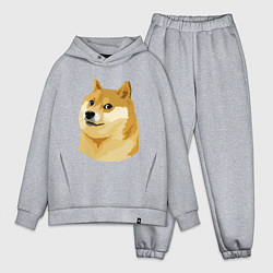 Мужской костюм оверсайз Doge, цвет: меланж