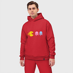 Мужской костюм оверсайз Pac-Man: Fast Eat, цвет: красный — фото 2
