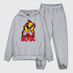 Мужской костюм оверсайз AC/DC Homer, цвет: меланж