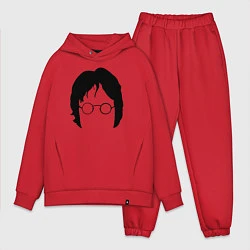 Мужской костюм оверсайз John Lennon: Minimalism, цвет: красный