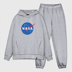 Мужской костюм оверсайз NASA: Logo, цвет: меланж