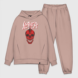 Мужской костюм оверсайз Slayer Punk, цвет: пыльно-розовый