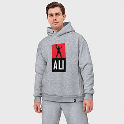 Мужской костюм оверсайз Ali by boxcluber, цвет: меланж — фото 2