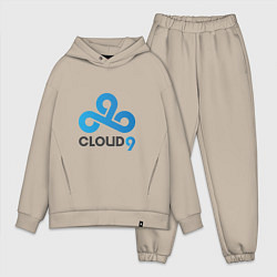 Мужской костюм оверсайз Cloud9, цвет: миндальный