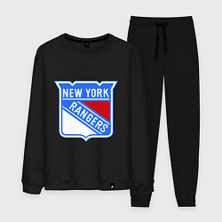 Костюм хлопковый мужской New York Rangers, цвет: черный