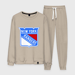 Костюм хлопковый мужской New York Rangers, цвет: миндальный