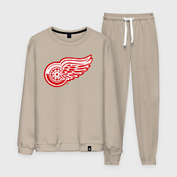 Костюм хлопковый мужской Detroit Red Wings, цвет: миндальный