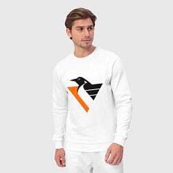 Костюм хлопковый мужской Pittsburgh Penguins, цвет: белый — фото 2