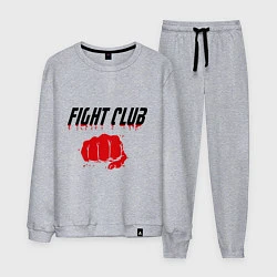 Костюм хлопковый мужской Fight Club, цвет: меланж