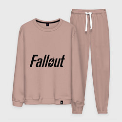 Костюм хлопковый мужской Fallout, цвет: пыльно-розовый