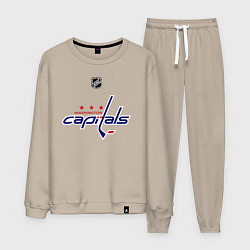 Костюм хлопковый мужской Washington Capitals: Ovechkin 8, цвет: миндальный
