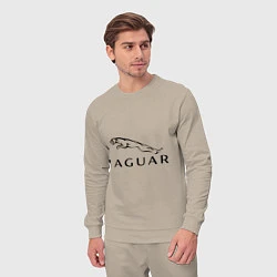 Костюм хлопковый мужской Jaguar, цвет: миндальный — фото 2