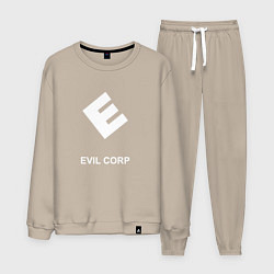 Костюм хлопковый мужской Evil corporation, цвет: миндальный