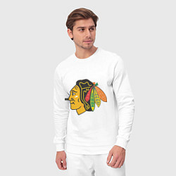Костюм хлопковый мужской Chicago Blackhawks: Kane, цвет: белый — фото 2