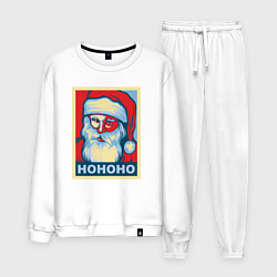 Костюм хлопковый мужской Santa HOHOHO, цвет: белый