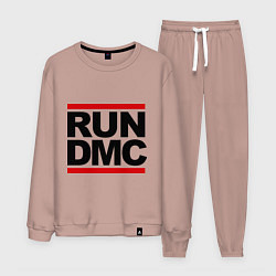 Костюм хлопковый мужской Run DMC, цвет: пыльно-розовый