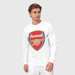 Костюм хлопковый мужской Arsenal FC, цвет: белый — фото 2