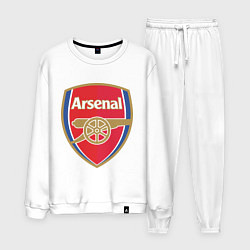 Костюм хлопковый мужской Arsenal FC, цвет: белый