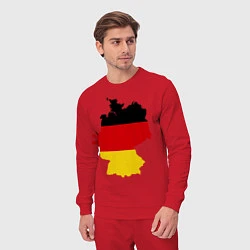 Костюм хлопковый мужской Германия (Germany), цвет: красный — фото 2