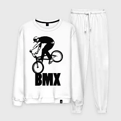 Костюм хлопковый мужской BMX 3, цвет: белый