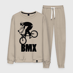 Костюм хлопковый мужской BMX 3, цвет: миндальный