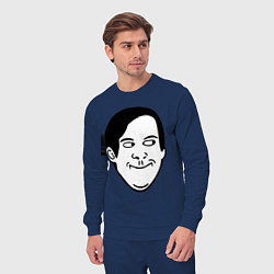 Костюм хлопковый мужской Тоби Магуайр, цвет: тёмно-синий — фото 2