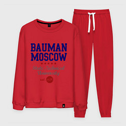Костюм хлопковый мужской Bauman STU, цвет: красный