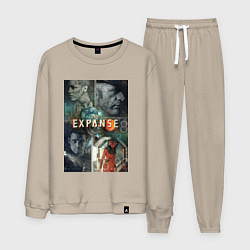 Костюм хлопковый мужской The Expanse, цвет: миндальный