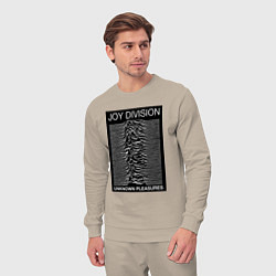 Костюм хлопковый мужской Joy Division: Unknown Pleasures, цвет: миндальный — фото 2