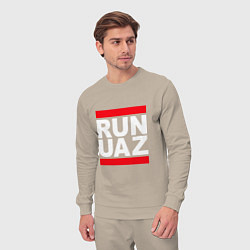 Костюм хлопковый мужской Run UAZ, цвет: миндальный — фото 2