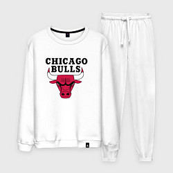 Костюм хлопковый мужской Chicago Bulls, цвет: белый