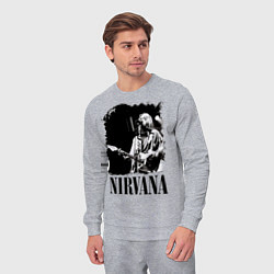 Костюм хлопковый мужской Black Nirvana, цвет: меланж — фото 2