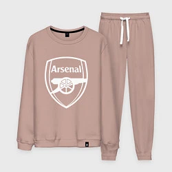 Костюм хлопковый мужской FC Arsenal, цвет: пыльно-розовый