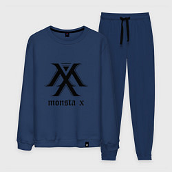 Костюм хлопковый мужской Monsta X, цвет: тёмно-синий