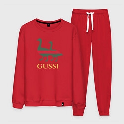 Костюм хлопковый мужской GUSSI GG, цвет: красный
