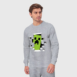 Костюм хлопковый мужской Crash Minecraft, цвет: меланж — фото 2