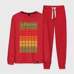 Костюм хлопковый мужской Armin van Buuren: EQ, цвет: красный