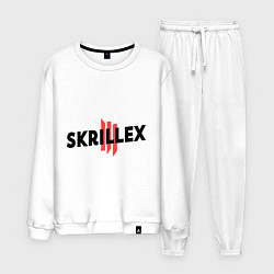 Костюм хлопковый мужской Skrillex III, цвет: белый