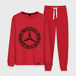 Костюм хлопковый мужской Mercedes-Benz, цвет: красный