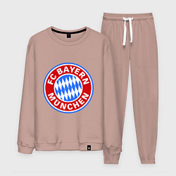 Костюм хлопковый мужской Bayern Munchen FC, цвет: пыльно-розовый