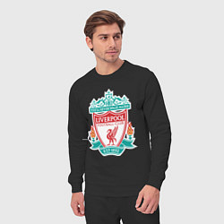 Костюм хлопковый мужской Liverpool FC, цвет: черный — фото 2