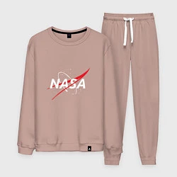 Костюм хлопковый мужской NASA: Space Arrow, цвет: пыльно-розовый