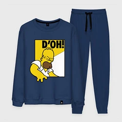 Костюм хлопковый мужской Homer D'OH!, цвет: тёмно-синий