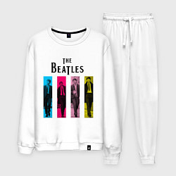 Костюм хлопковый мужской Walking Beatles, цвет: белый