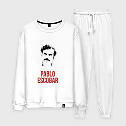 Костюм хлопковый мужской Pablo Escobar, цвет: белый