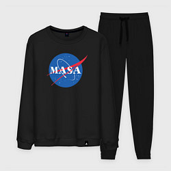Костюм хлопковый мужской NASA: Masa, цвет: черный