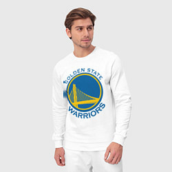 Костюм хлопковый мужской Golden state Warriors, цвет: белый — фото 2